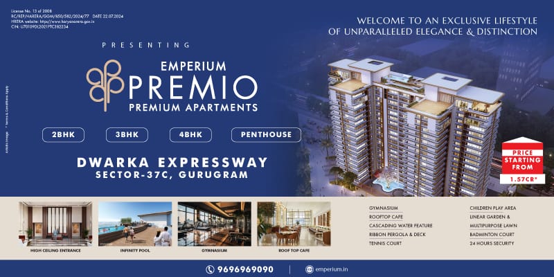 Emperium Ventures into Gurgaon with 'Premio' – Avant Garde Living Spaces For the Discerning Few